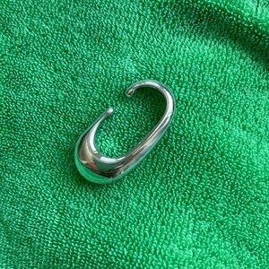 Gorgeous LEMAIRE Silver Long Drop Ear Cuff